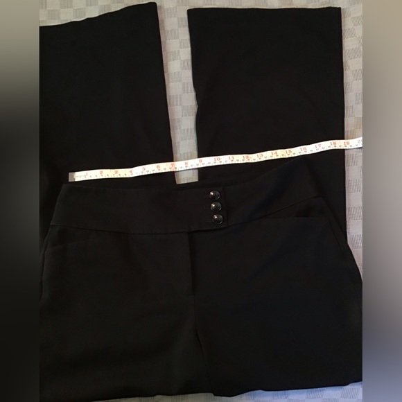 Ann Taylor Signature Black Flared Pants Women’s Size 10 Business Casual - Picture 7 of 10